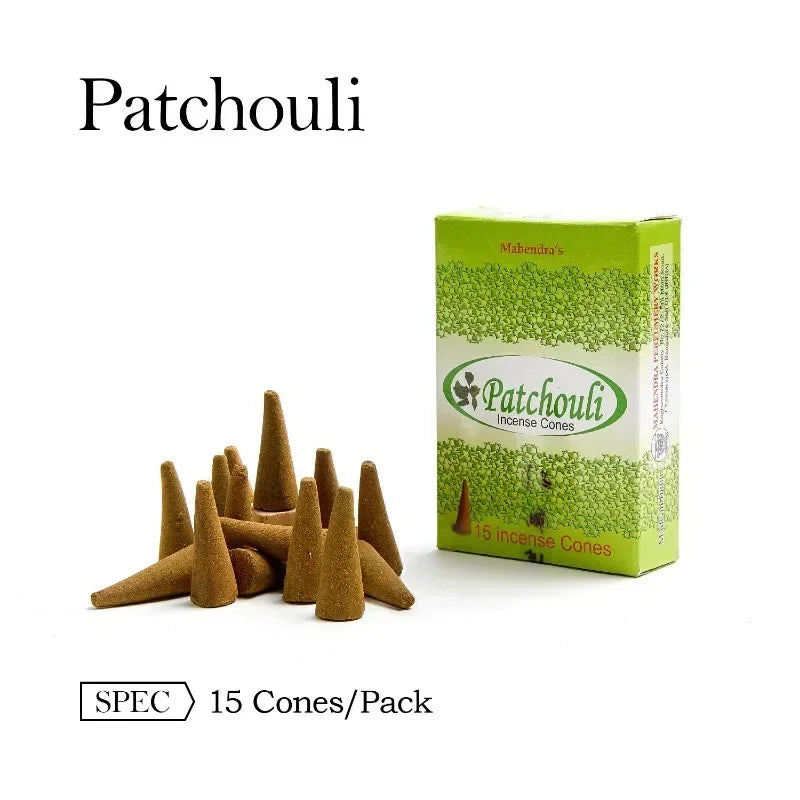 Natural Aromatherapy Incense Cones Variety Pack – Handcrafted Wood Powder Cones for Meditation, Yoga, and Relaxation