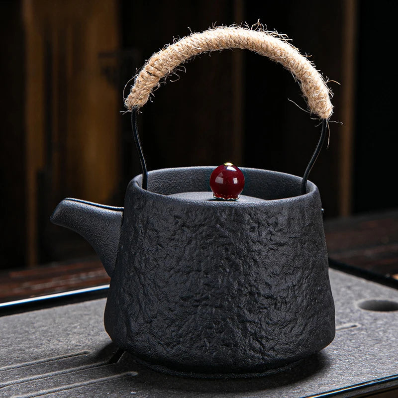 Retro Japanese Kungfu teapot ceramic tea set - Your Ritual Hub 