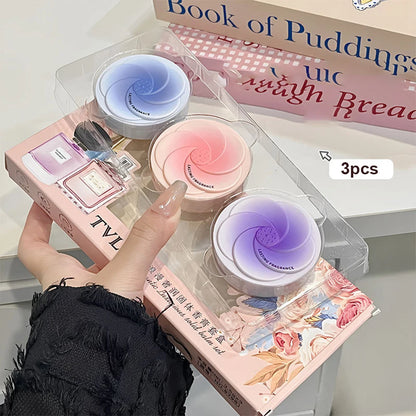 3pcs Romantic Luxurious Solid Perfume Set, Natural and Fresh Aromatherapy