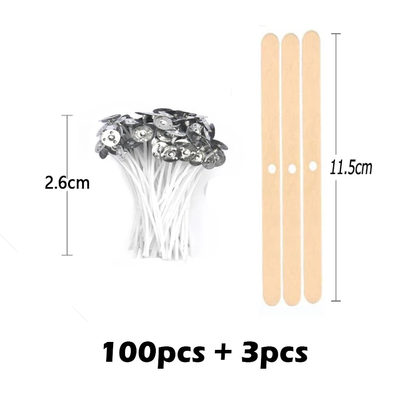 103-Pack Smokeless Cotton Candle Wicks Set