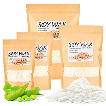 Natural Soy Wax Flakes 100g–1000g — DIY Candle Crafts