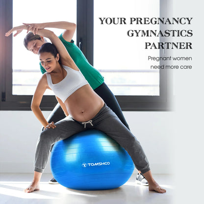 Exercise Ball 45cm/55cm/65cm/75cm Thickened Yoga Ball with Foot Pump for Stability Balance Pilates Physical Fitness Exercise