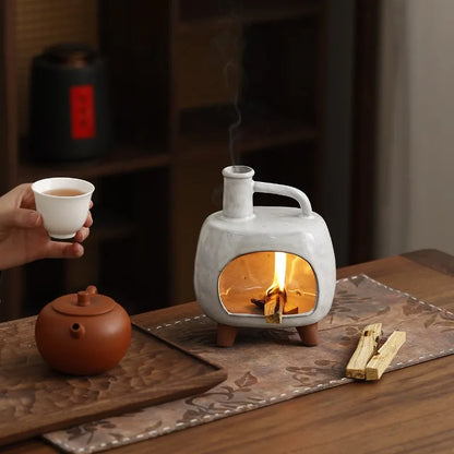 Ceramic Open Fire Incense Tray — Palo Santo & Sage Burner