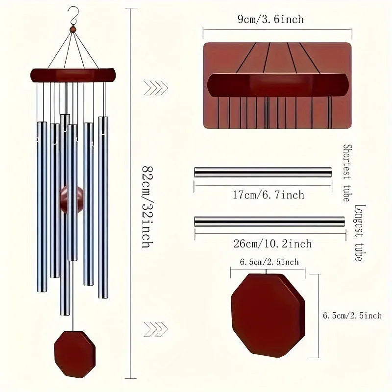 Outdoor Wind Chimes - (6-Tupe)