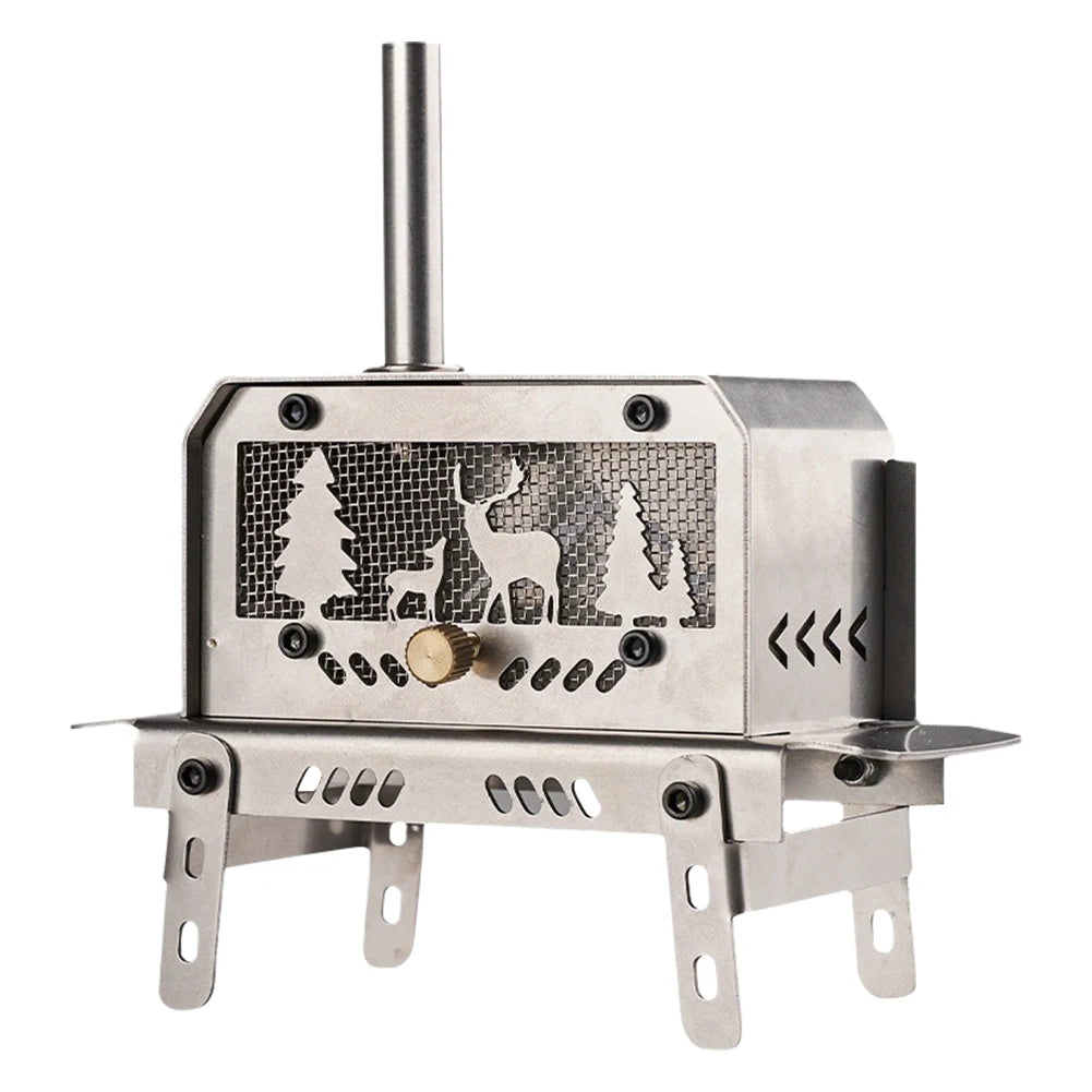 Stainless Steel Incense burners Detachable Burning Wood Stove