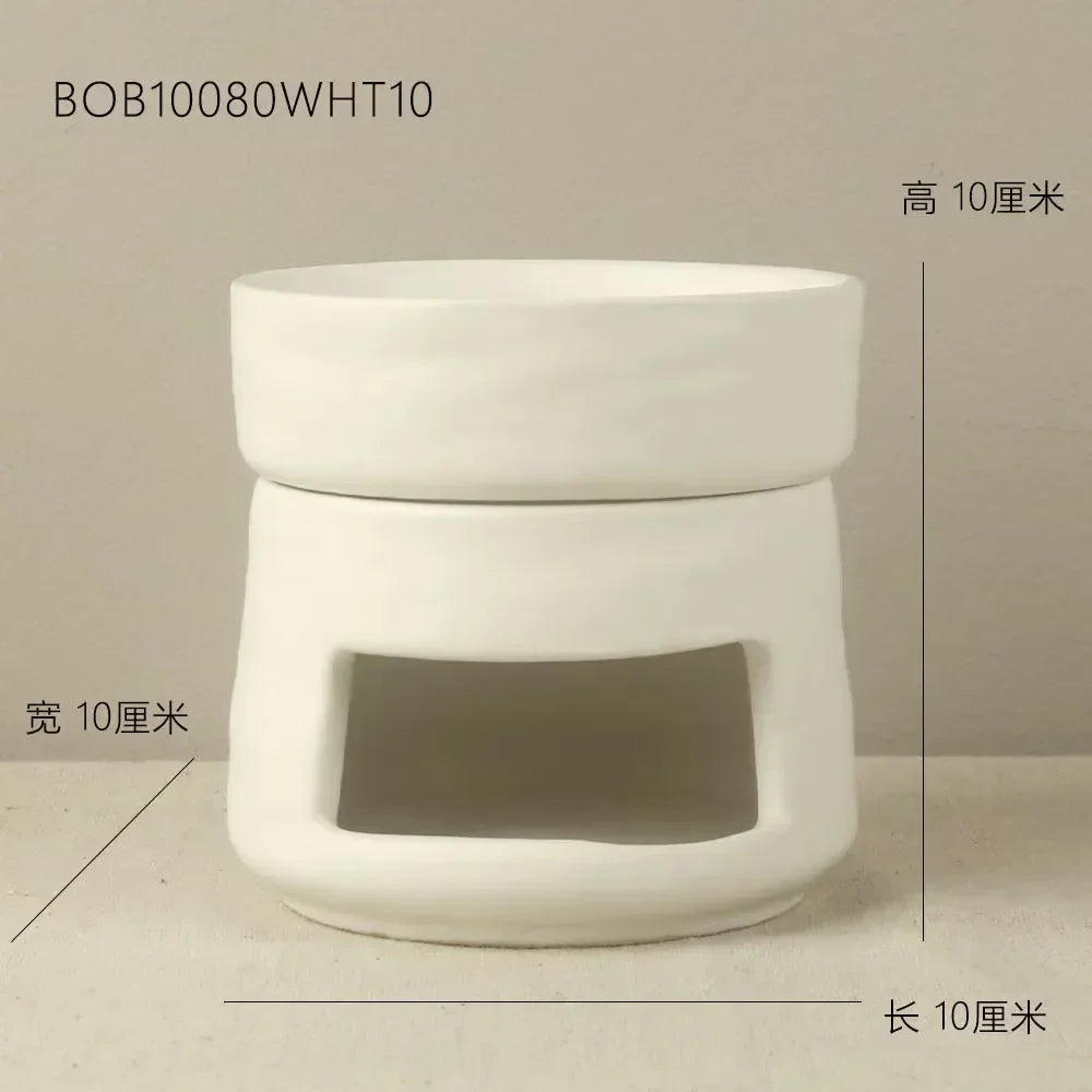 Exquisite ceramic craftsmanship candle holder wax oil burner - Your Ritual Hub 