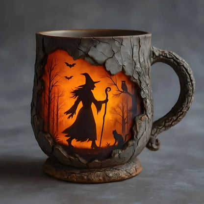 Forest Mystical Witch Mug Creative Ceramic Coffee Cup Gothic Style