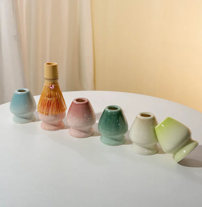 Japanese Matcha Tea Set 8pcs Ceramic Bowl Bamboo Whisk Spoon Electric Brush Complete Matcha Starter Kit for Tea Ceremony