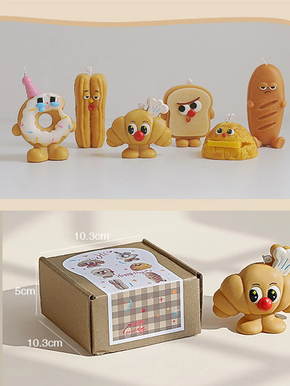 Bread-Shaped Scented Candles — Milk & Coffee Fragrance