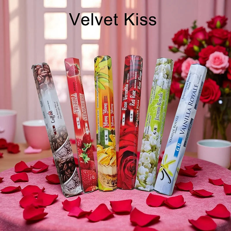 6 Sets of 120 Indian Incense Sticks Palo Santo Lavender Jasmine Meditation Fresh Air Scent Aroma Home Long-Lasting Fragrance - Your Ritual Hub 
