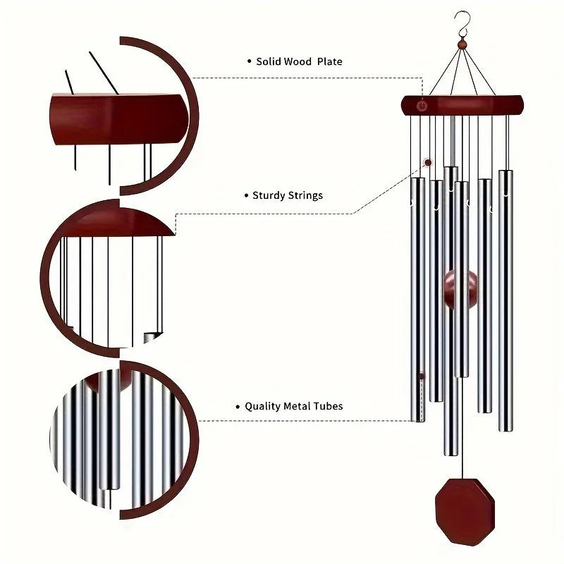 Outdoor Wind Chimes - (6-Tupe)