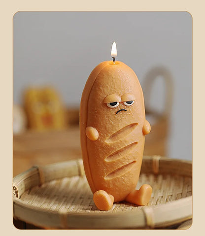Bread-Shaped Scented Candles — Milk & Coffee Fragrance