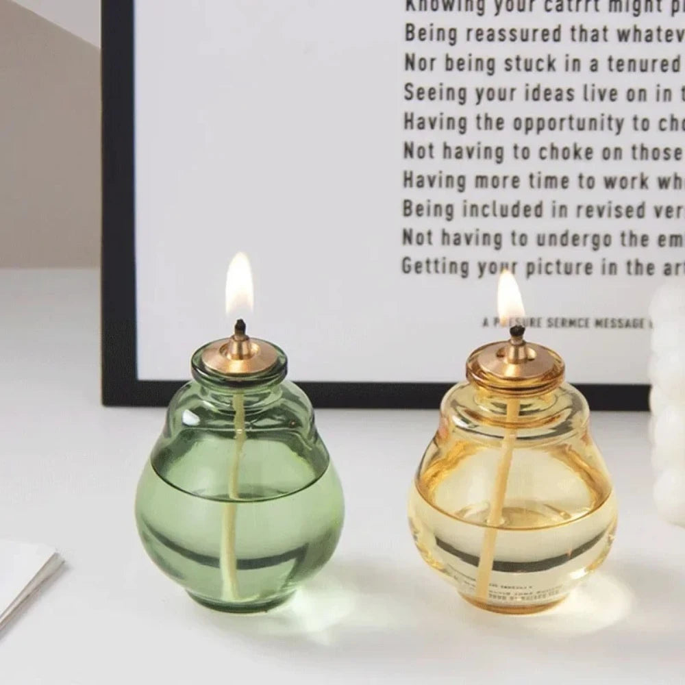 Creative Aromatherapy Candles Glass Coloful Small Oil Lamps - Your Ritual Hub 