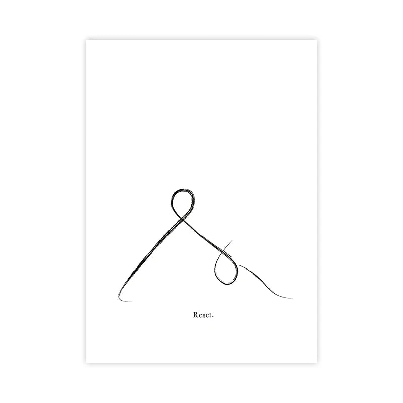 Yoga Wall Art Print Meditation Poster Yoga Symbol Breath Quote - Your Ritual Hub 