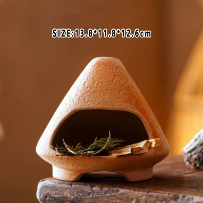 Ceramic Incense Burner Smudging Bowl with Ash Catcher Heat-Resistant Incense Censer for Yoga Home Decor & Thoughtful Gift