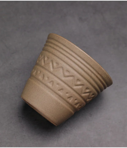 Saudi Arabian Coffee Cup Small Vintage Coarse Ceramic