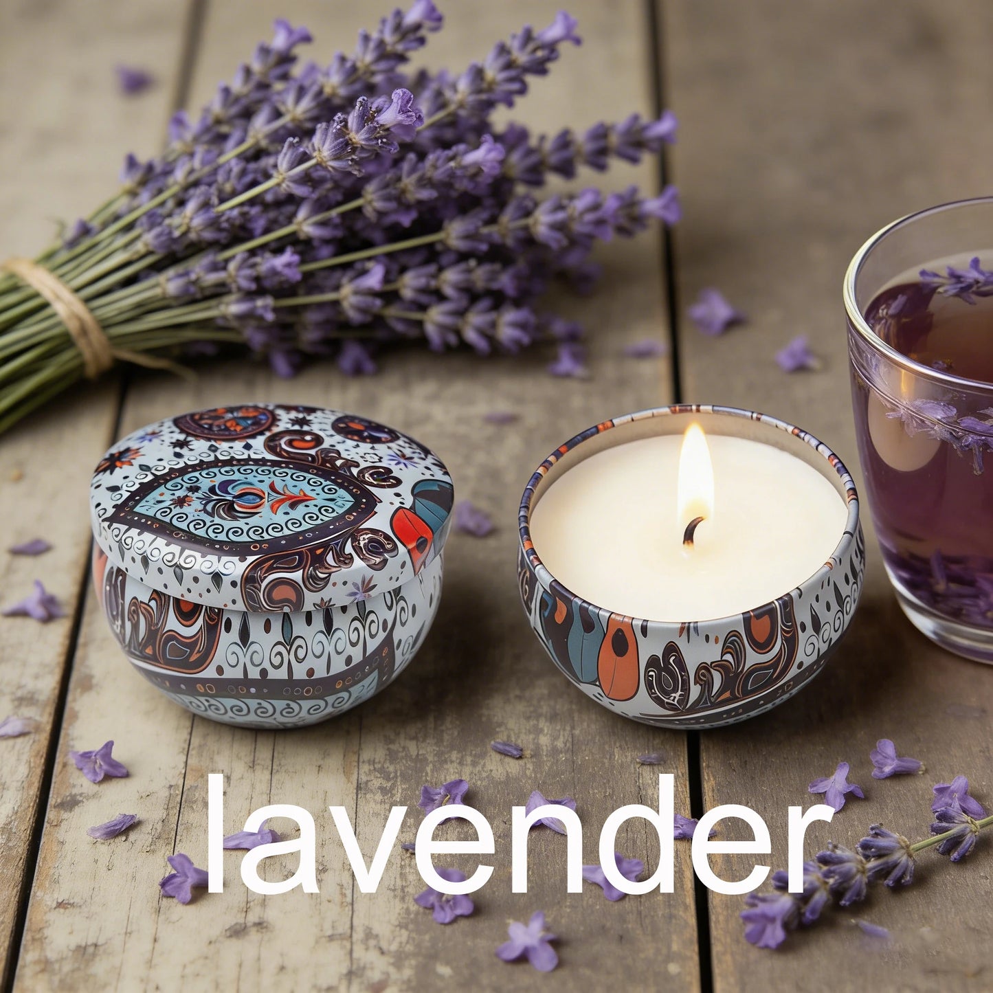 1 Pack Scented Aromatherapy Candles, Small Tin Can Aromatherapy Candles