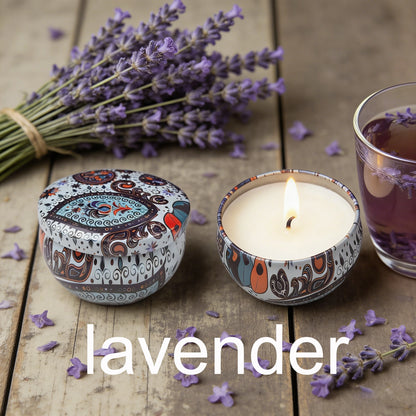 1 Pack Scented Aromatherapy Candles, Small Tin Can Aromatherapy Candles