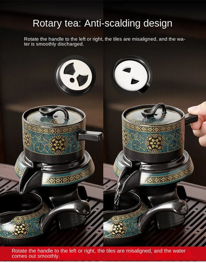 Semi-Automatic Rotating Kung Fu Tea Set