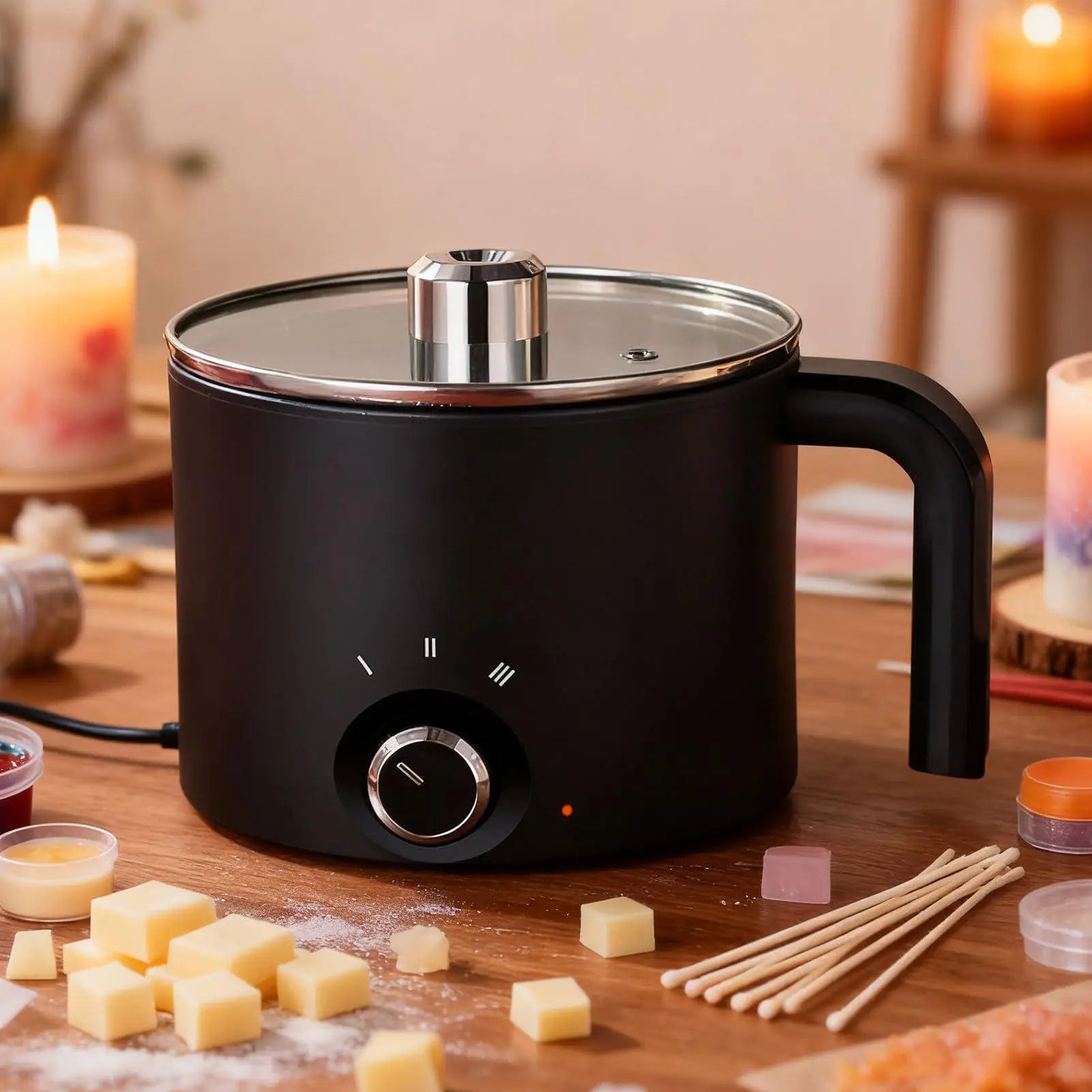 1.5L Wax Melting Pot Candle ,Temperature Adjustment Anti stick coating Candle Making Melting Pot ﻿ - Your Ritual Hub 