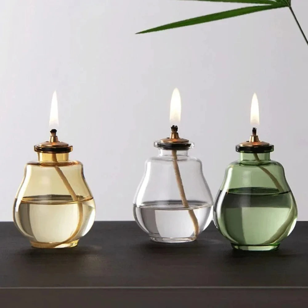 Creative Aromatherapy Candles Glass Coloful Small Oil Lamps - Your Ritual Hub 