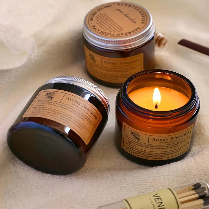 Scented Candles Smokeless Soy Candle Essential Oil Aromatic Candle Luxury - Your Ritual Hub 