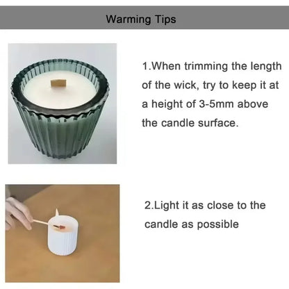 Natural Wooden Candle Wicks with Sustainers — DIY Supply