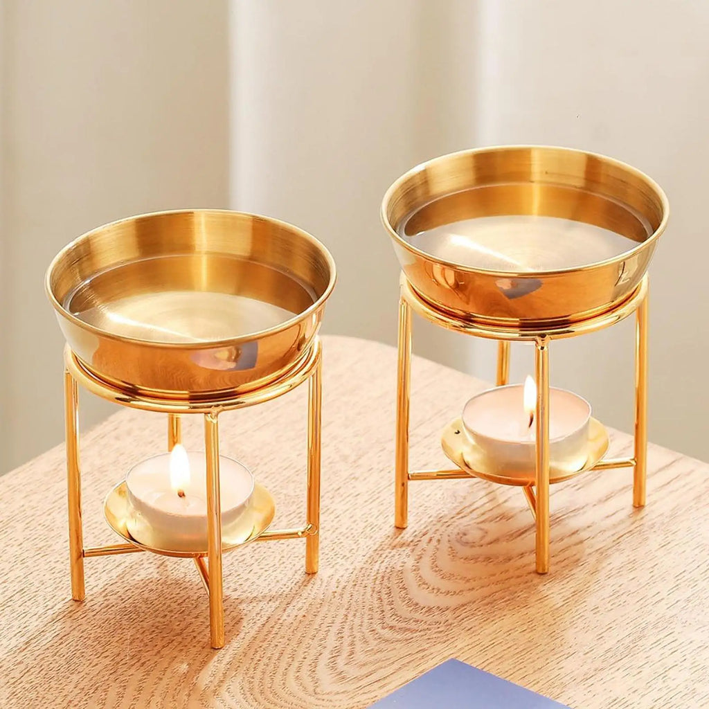 Essential Oil Burner Tealight Candle Holder Stainless Steel - Your Ritual Hub 