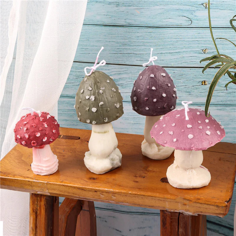 Mushroom Silicone Candle Mold — Whimsical DIY Wax Mould