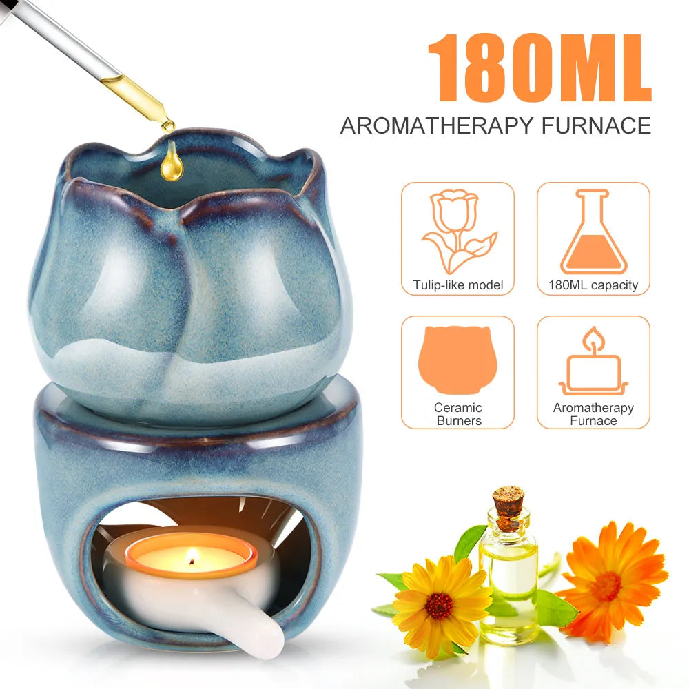 Tulip Ceramic Aromatherapy Oil Burner
