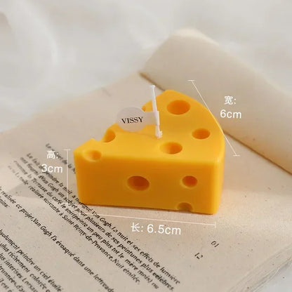 Cheese Shaped Scented Candles Yellow Cake Aromatherapy Candle Relaxing