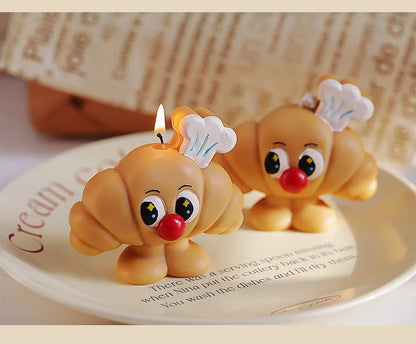 Bread-Shaped Scented Candles — Milk & Coffee Fragrance
