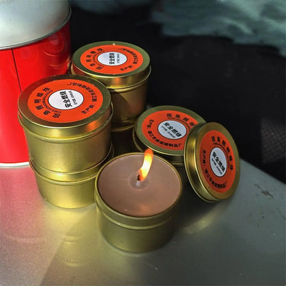 Emergency Candles Set of 10 Odorless Long Burning Candles