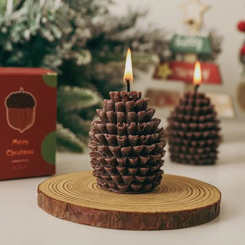 Christmas Pinecone Scented Candles Atmosphere Gifts - Your Ritual Hub 
