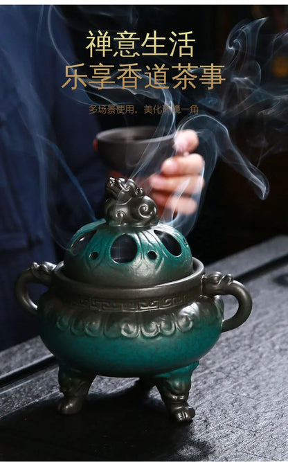 Antique Ceramic Chinese Incense Burner