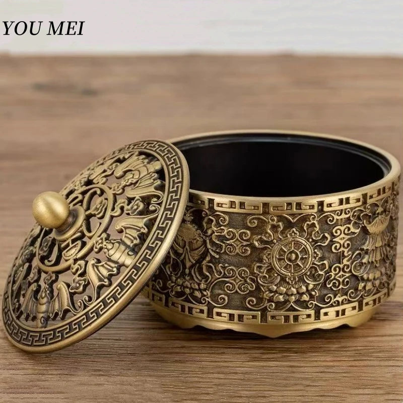 Buddhist Bronze Carved Incense Burner - Your Ritual Hub 
