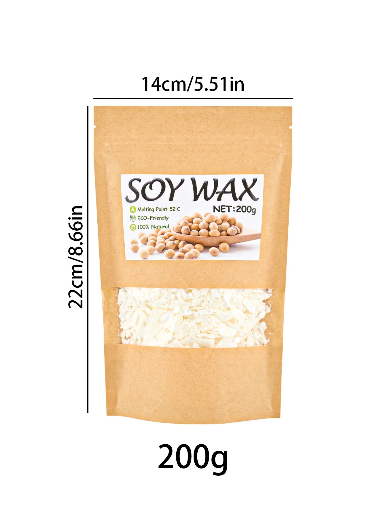 Natural Soy Wax Flakes 100g–1000g — DIY Candle Crafts
