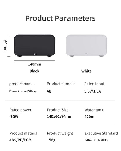 Air Aroma Humidifier Diffuser Essential Oils Humidifiers With LED Light