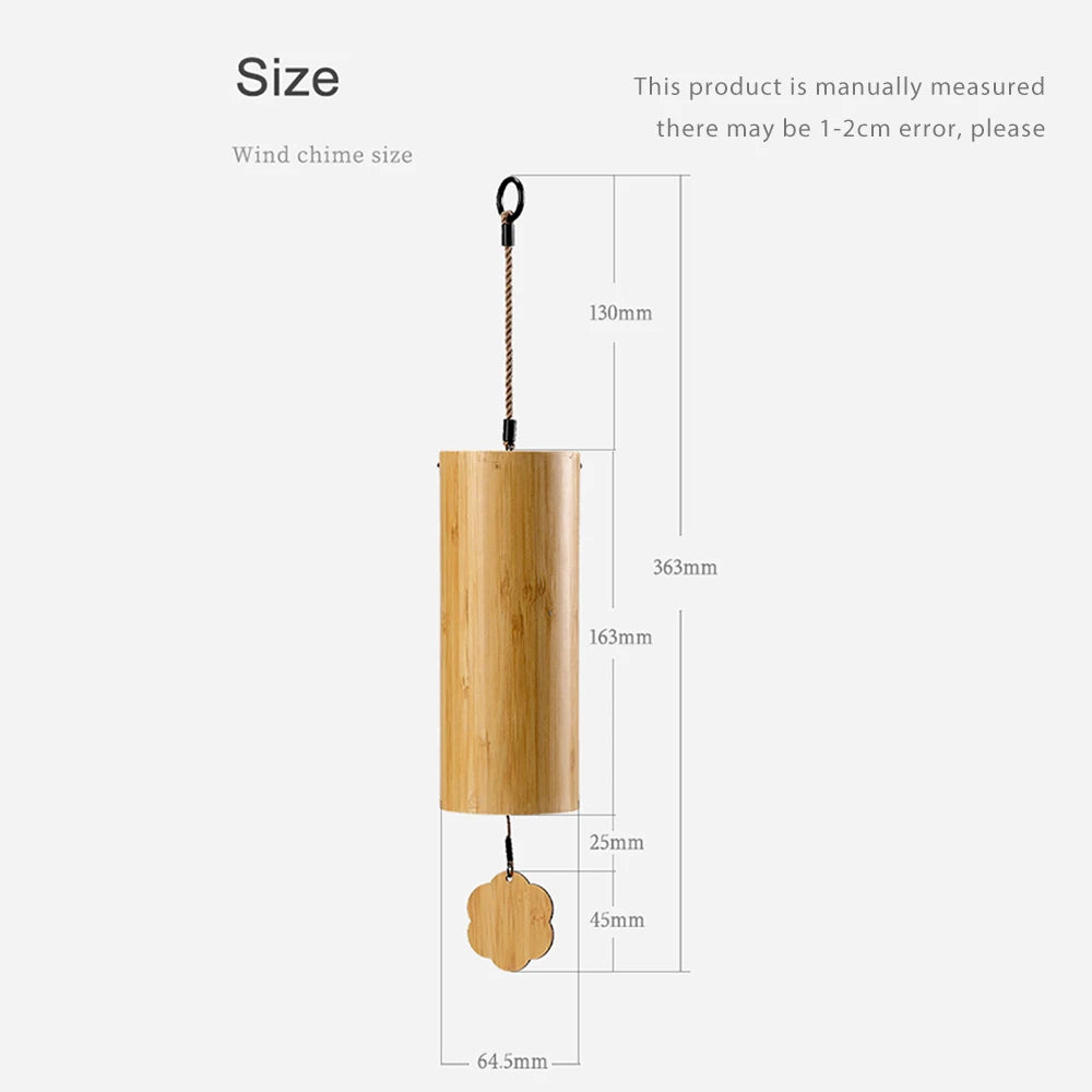 Handcrafted Bamboo Wind Chime – Tuned Chord Sound Healing & Meditation Bell