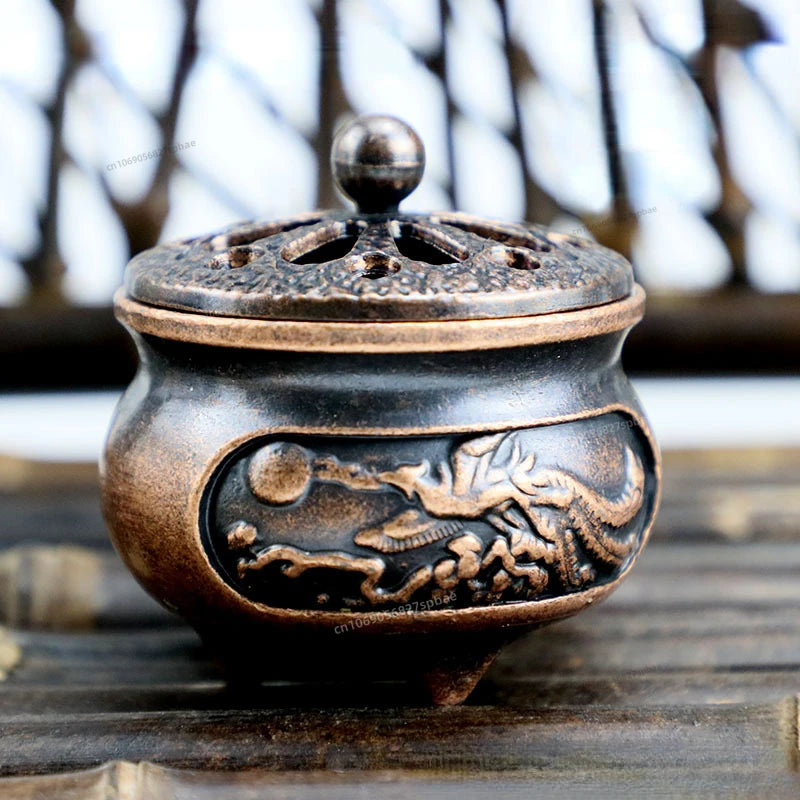 Lotus-Räuchergefäß – Archaische Kupferlegierung, 6 Varianten