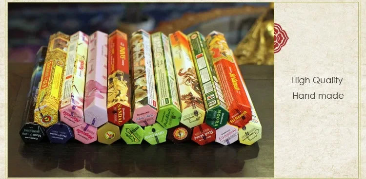 9 Boxes Incense Stick with Incense Plate Authentic Indian Incense Premium Multiple Flavors Mixed Package Random Surprise Hotsale - Your Ritual Hub 