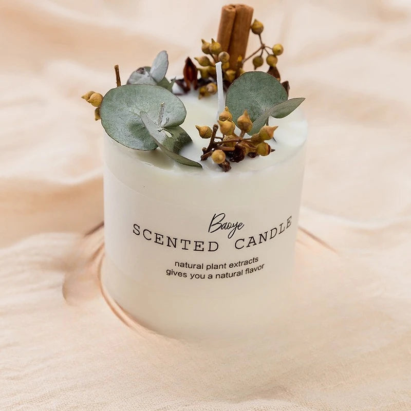 Botanical Dried Flower Scented Candle – 4 Designs