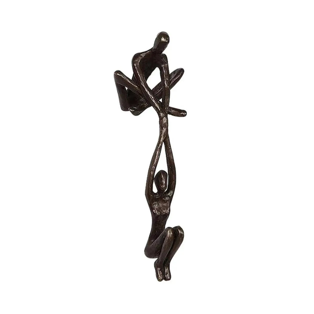 Ledge Lovers – Abstract Couple Sculpture for Shelf & Desk Decor