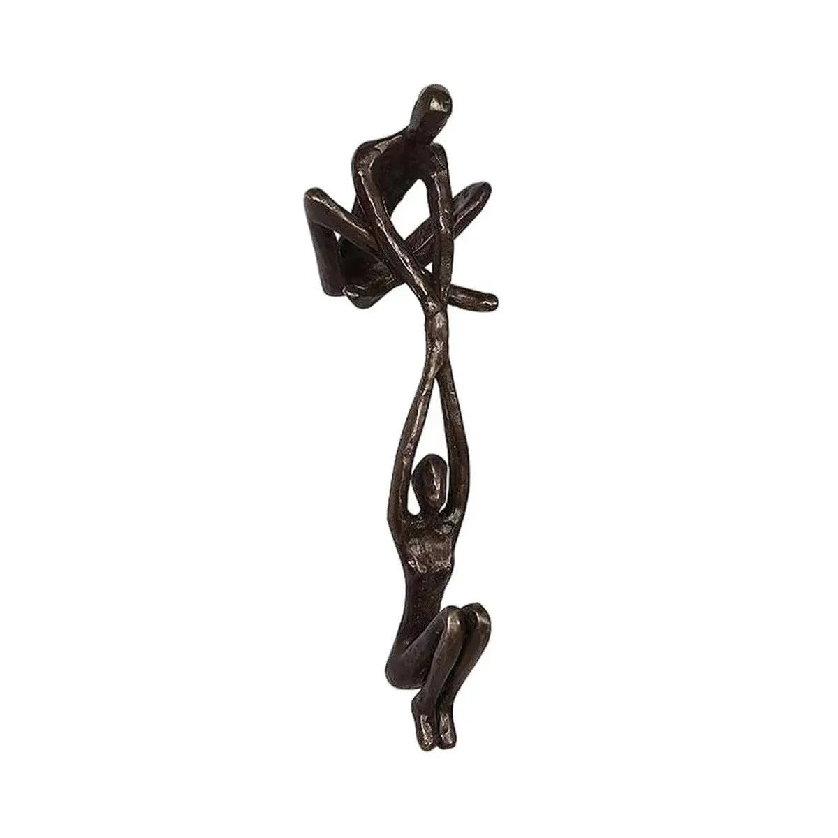 Ledge Lovers – Abstract Couple Sculpture for Shelf & Desk Decor