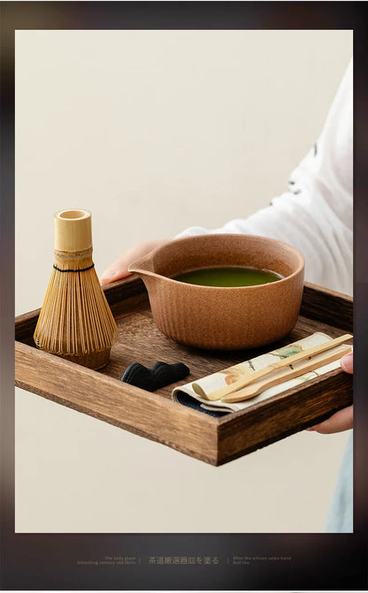8-Piece Kiln-Fired Japanese Matcha Ceremony Set