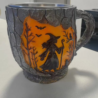 Forest Mystical Witch Mug Creative Ceramic Coffee Cup Gothic Style