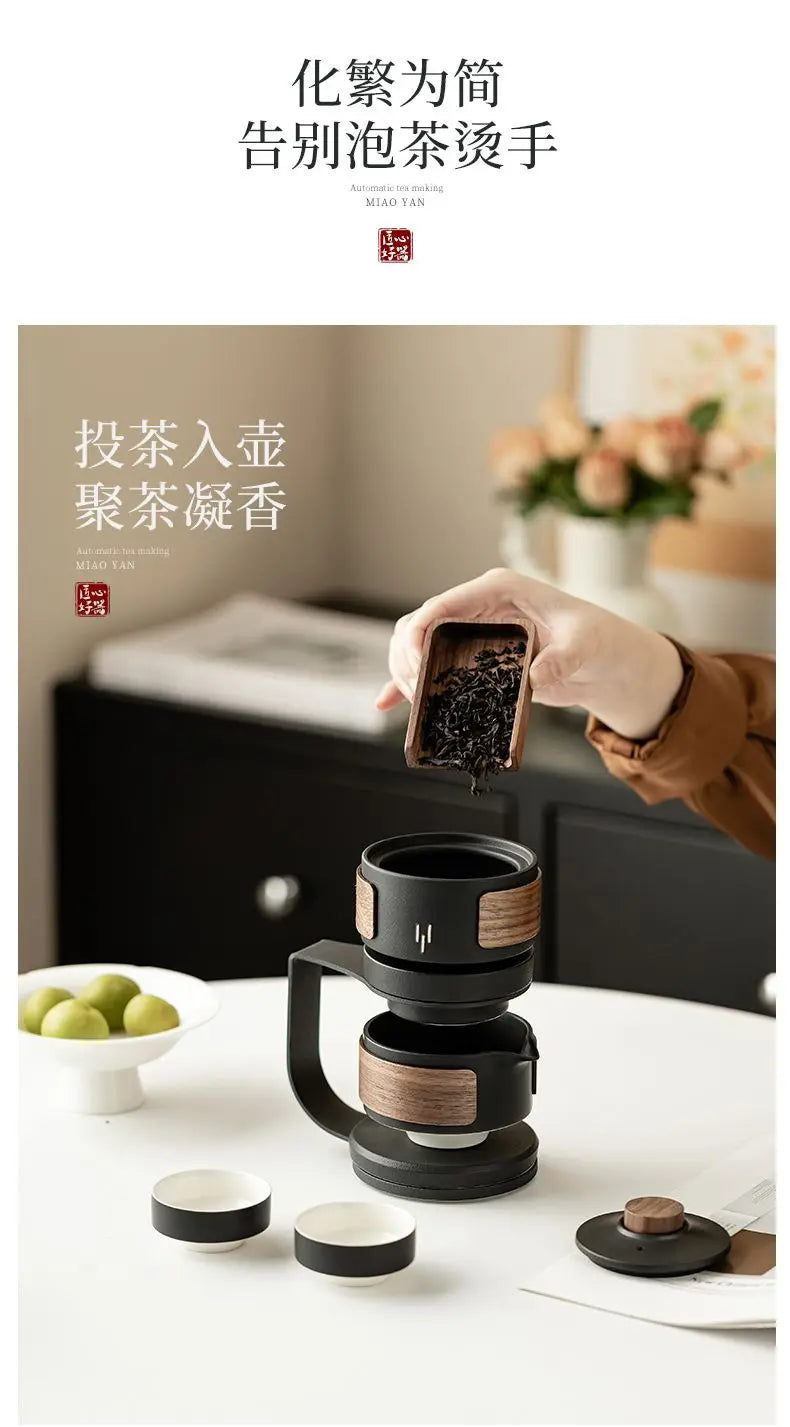 Premium Ceramic Automatic Tea Set — Complete Kit