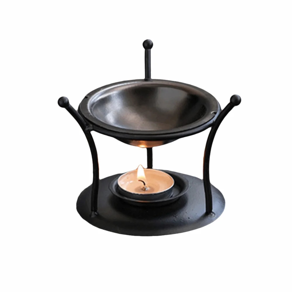 Retro Polygon Metal Aromatherapy Oil Burner - Your Ritual Hub 
