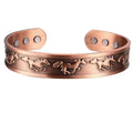 Pure Copper Magnetic Bracelet | Adjustable Therapy Bangle for Men & Women