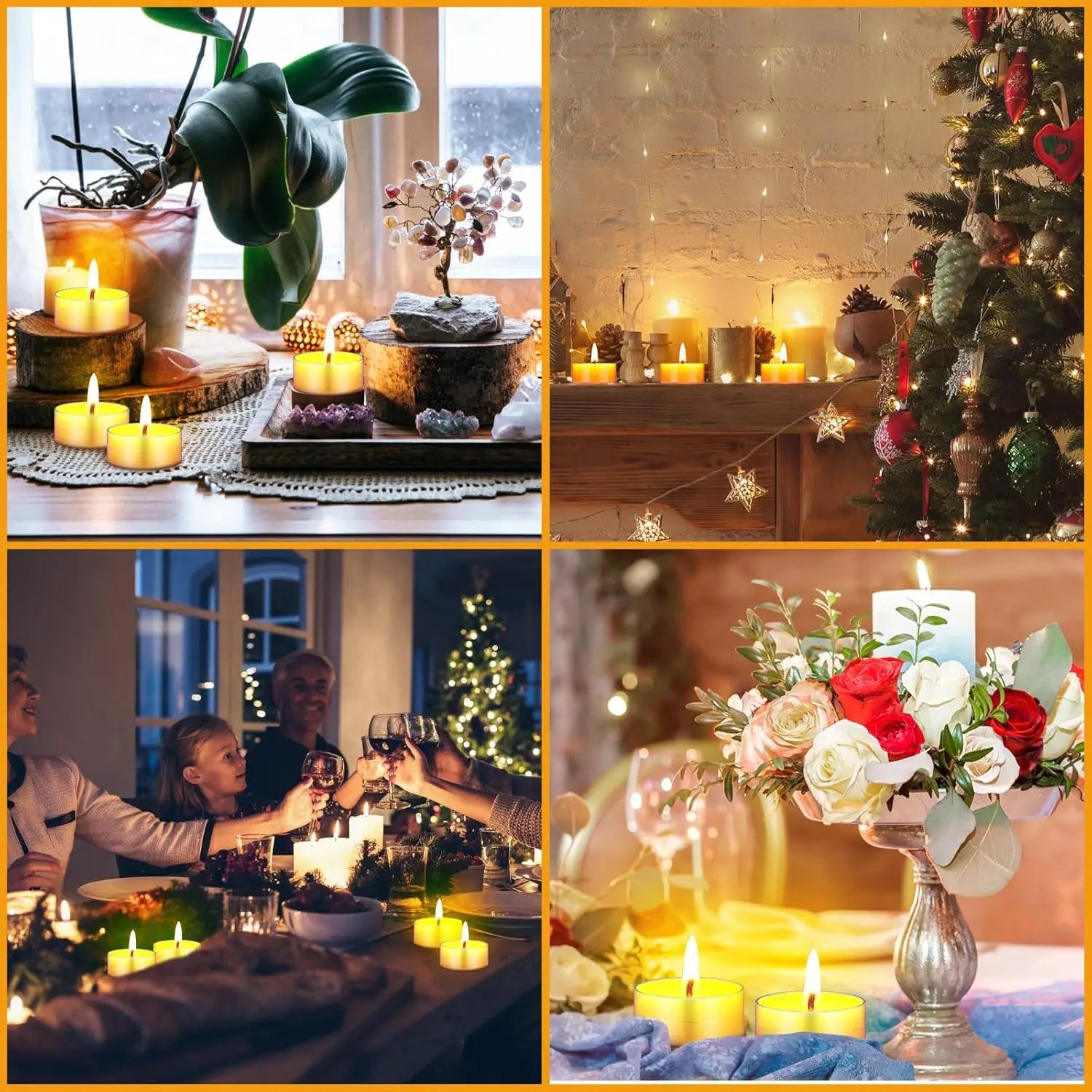 50-100Pcs Beeswax Tea Light Candles Smokeless Eco-Friendly Candles Xmas Tealight for Wedding Favor Candles 4 Hour Clean Burning - Your Ritual Hub 